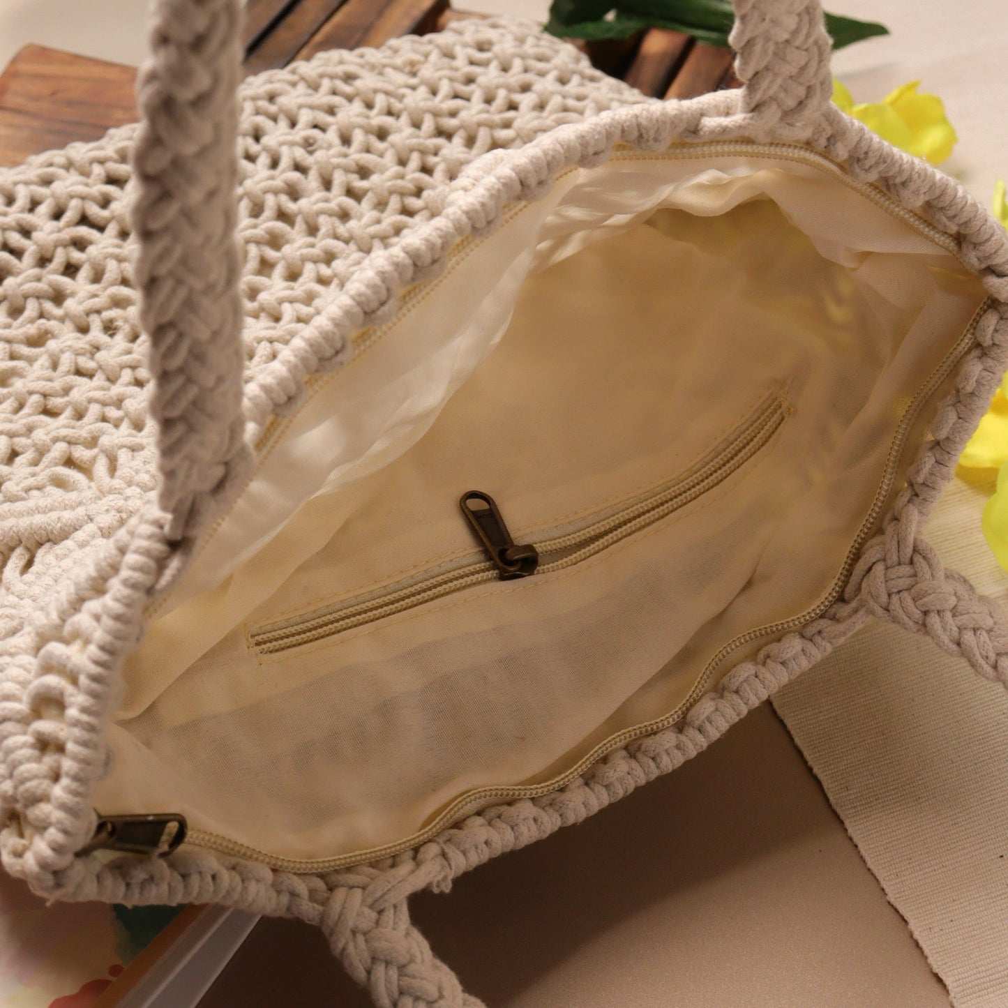 Macrame Beach Tote