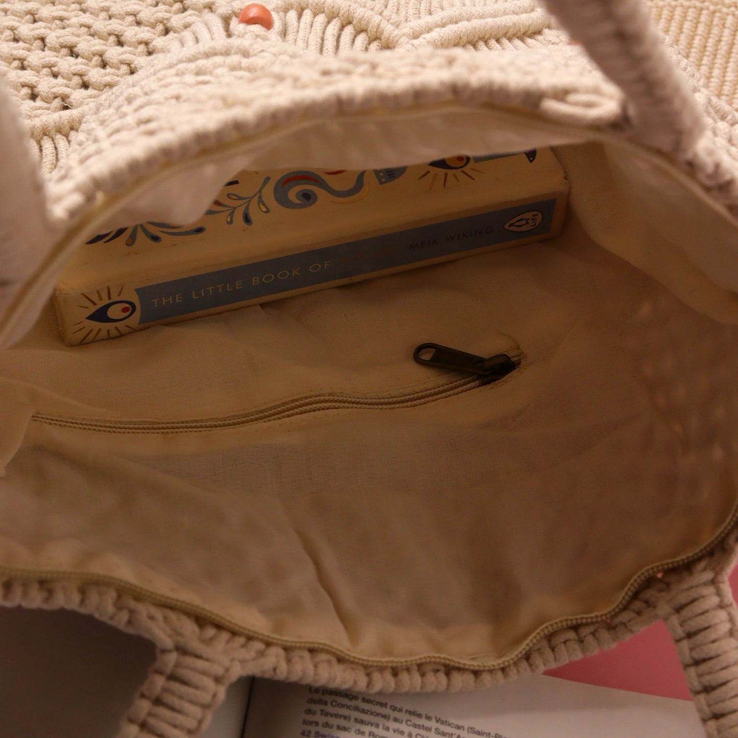 Sheen Macrame Tote Bag