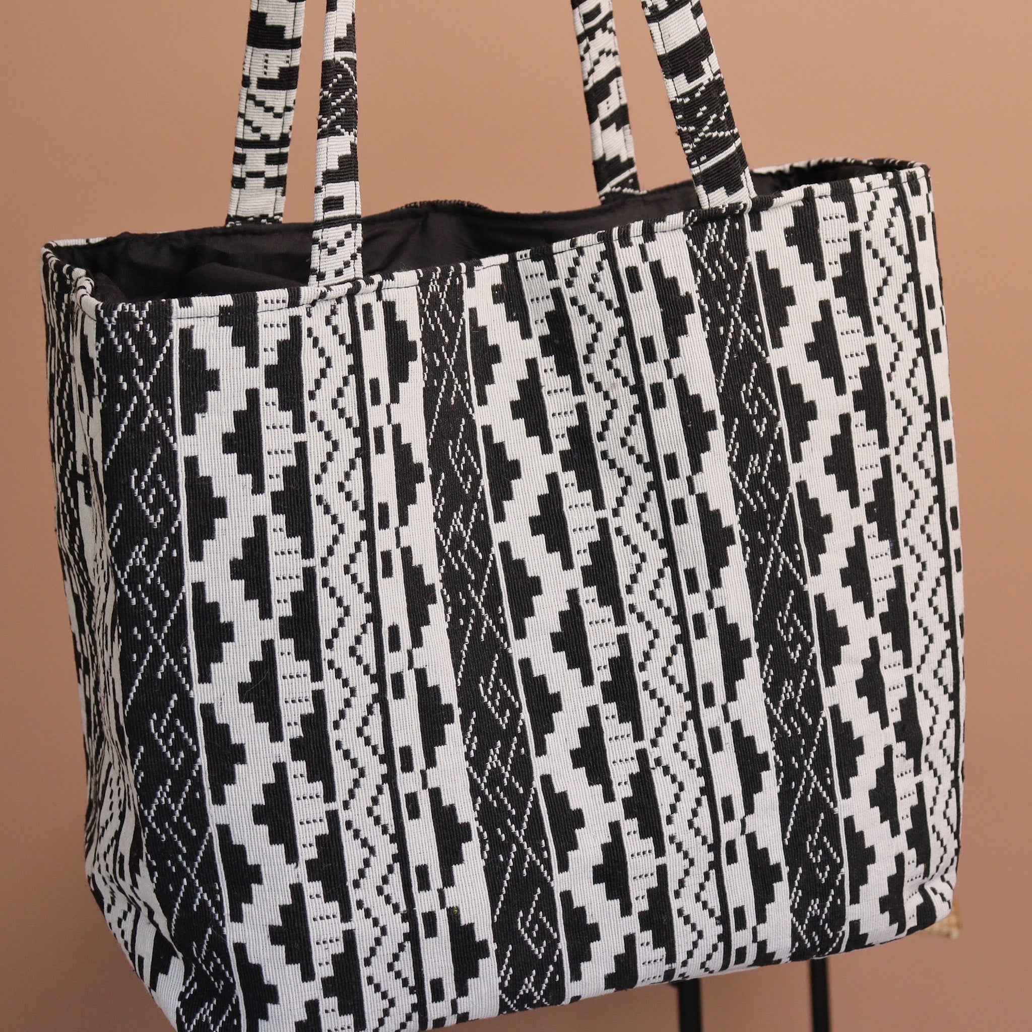 Enigma Black Tote