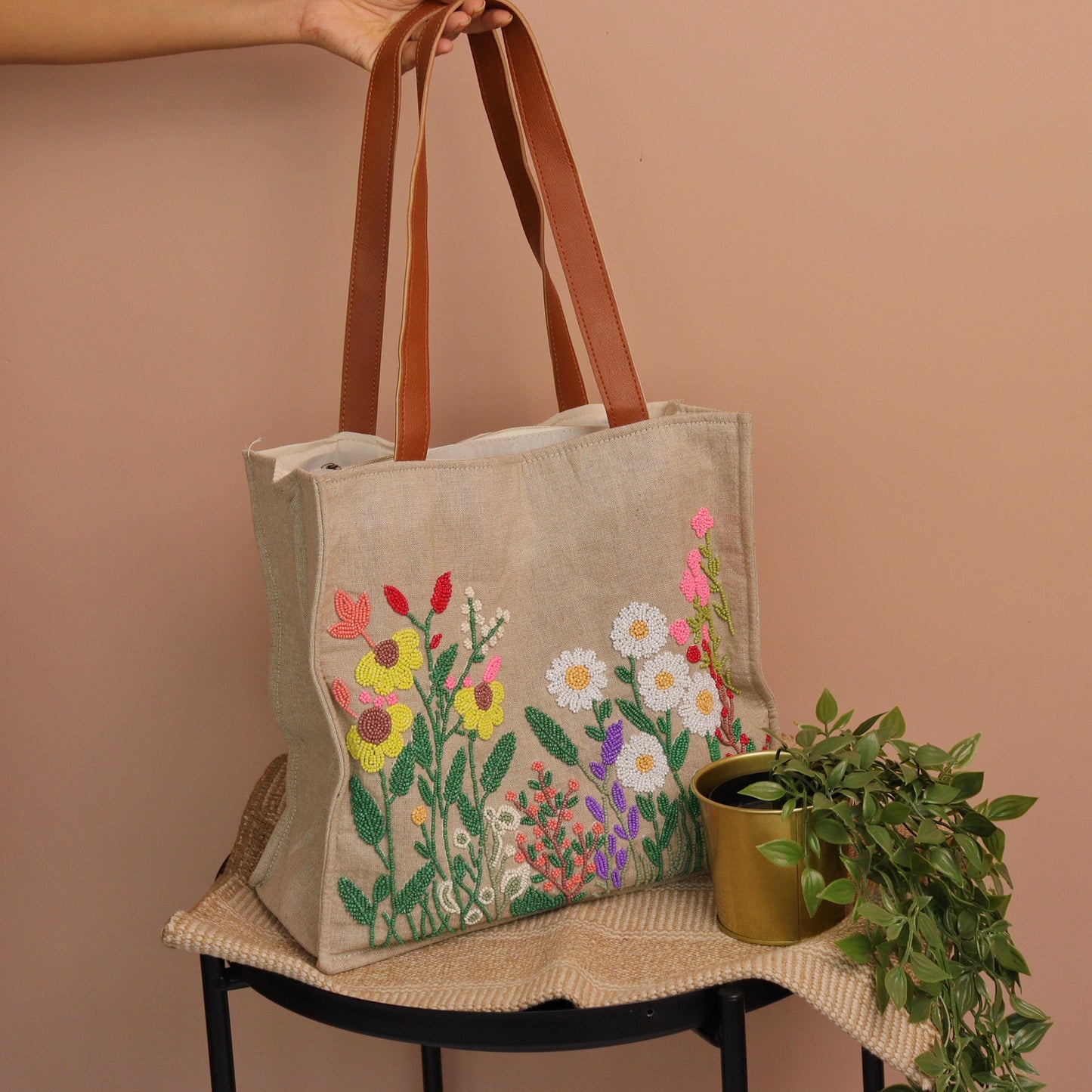 Poppy Paradise | Handmade Cotton Bag
