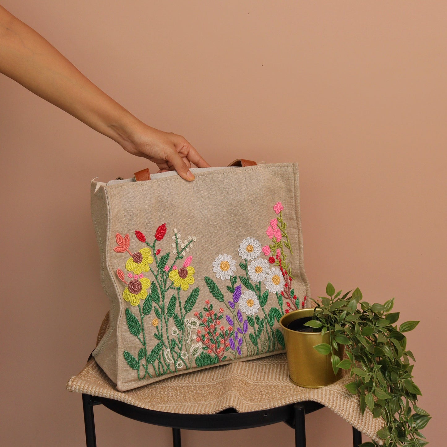 Poppy Paradise | Handmade Cotton Bag