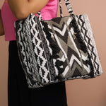 Enigma Black Tote