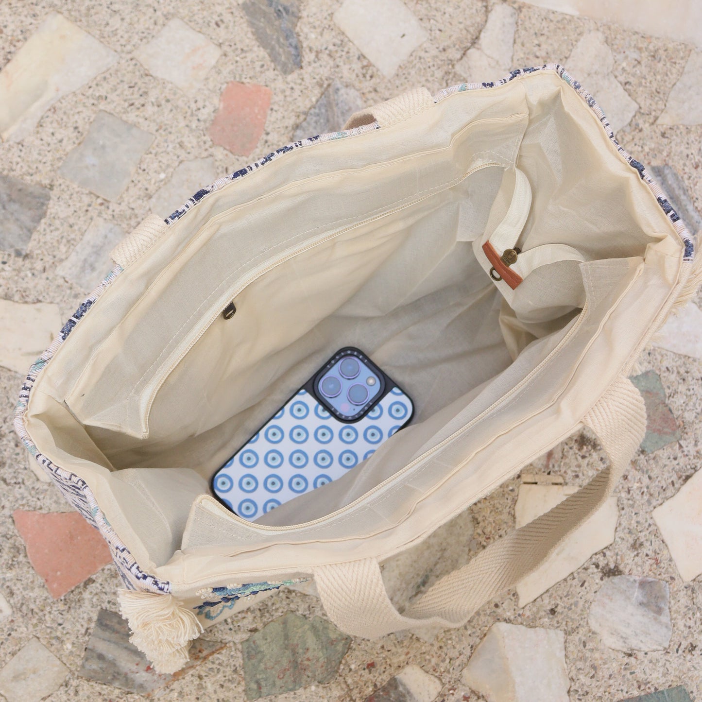 Vivid Harmony | Handmade Cotton Tote Bag