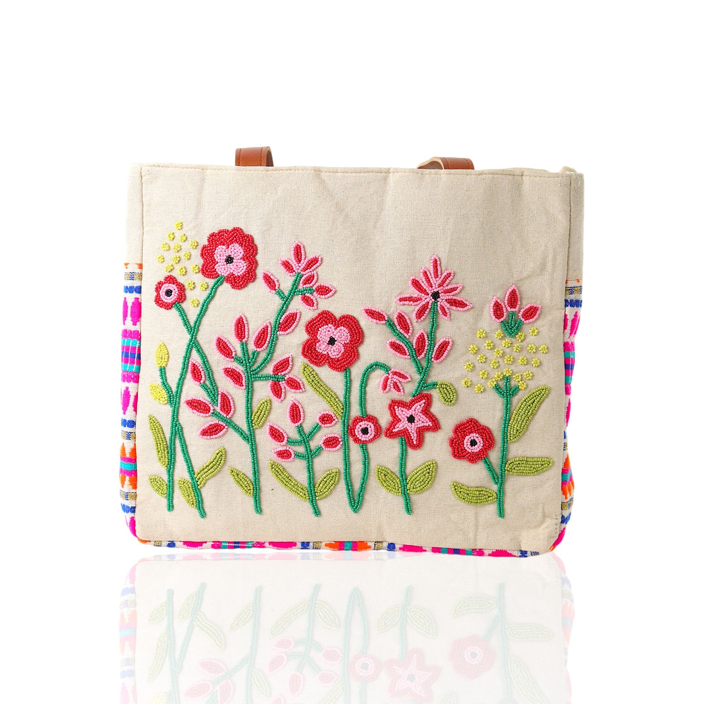 Elysian Embroidered Jacquard Tote Bag