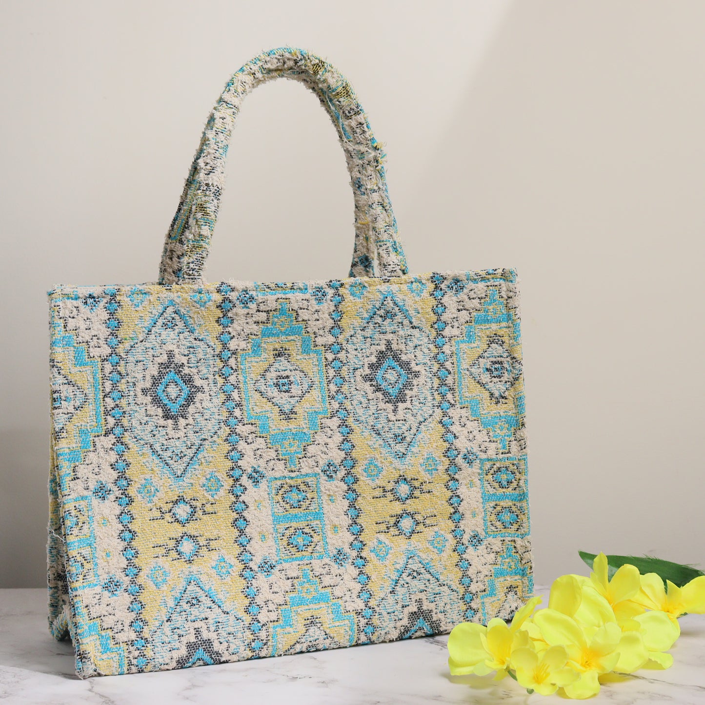 Blue Queen Tote Box Bag