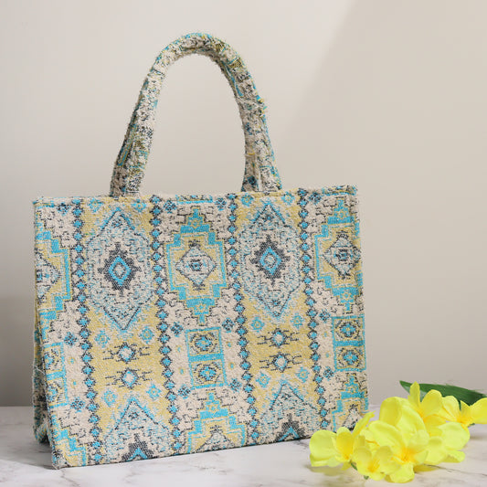 Blue Queen Tote Box Bag