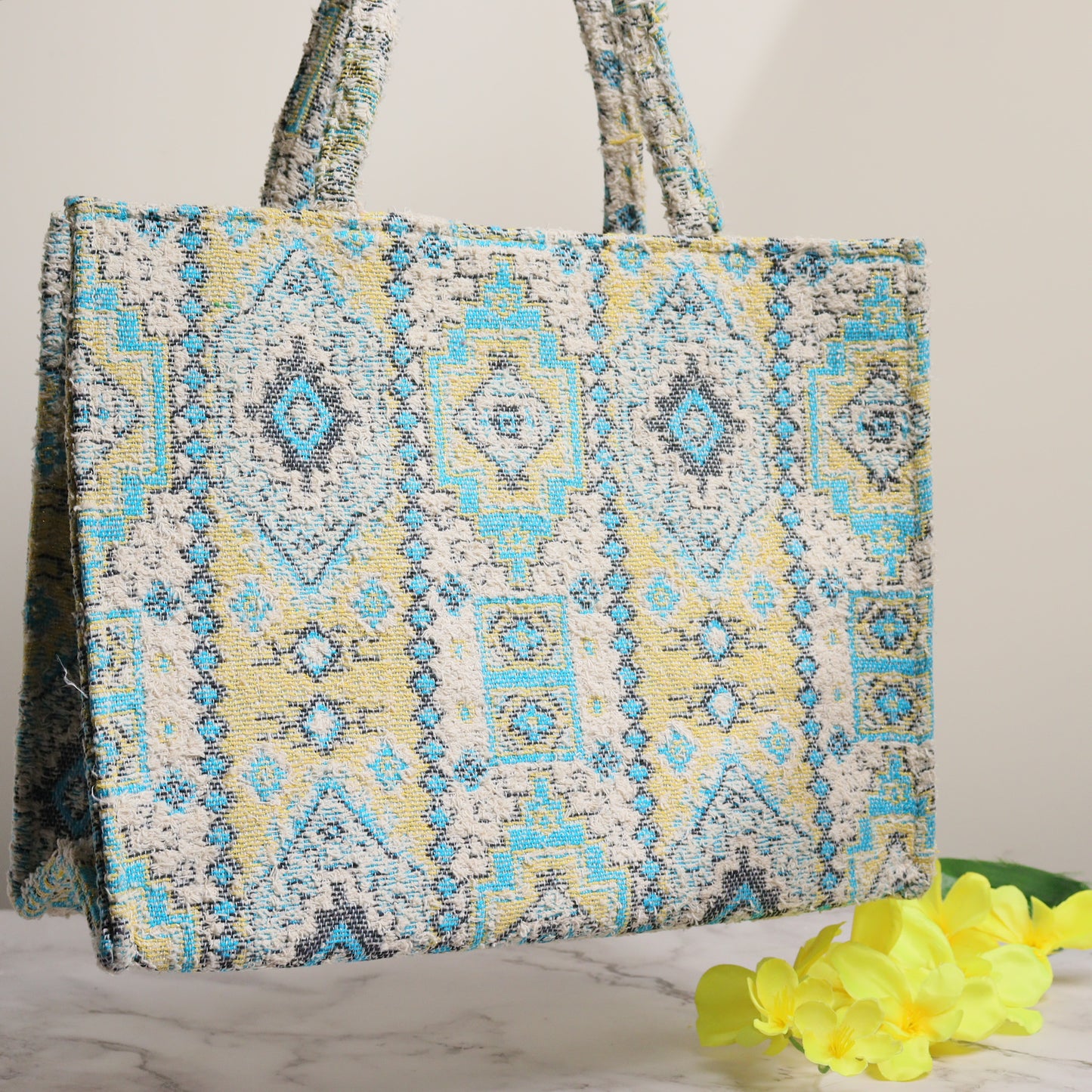 Blue Queen Tote Box Bag