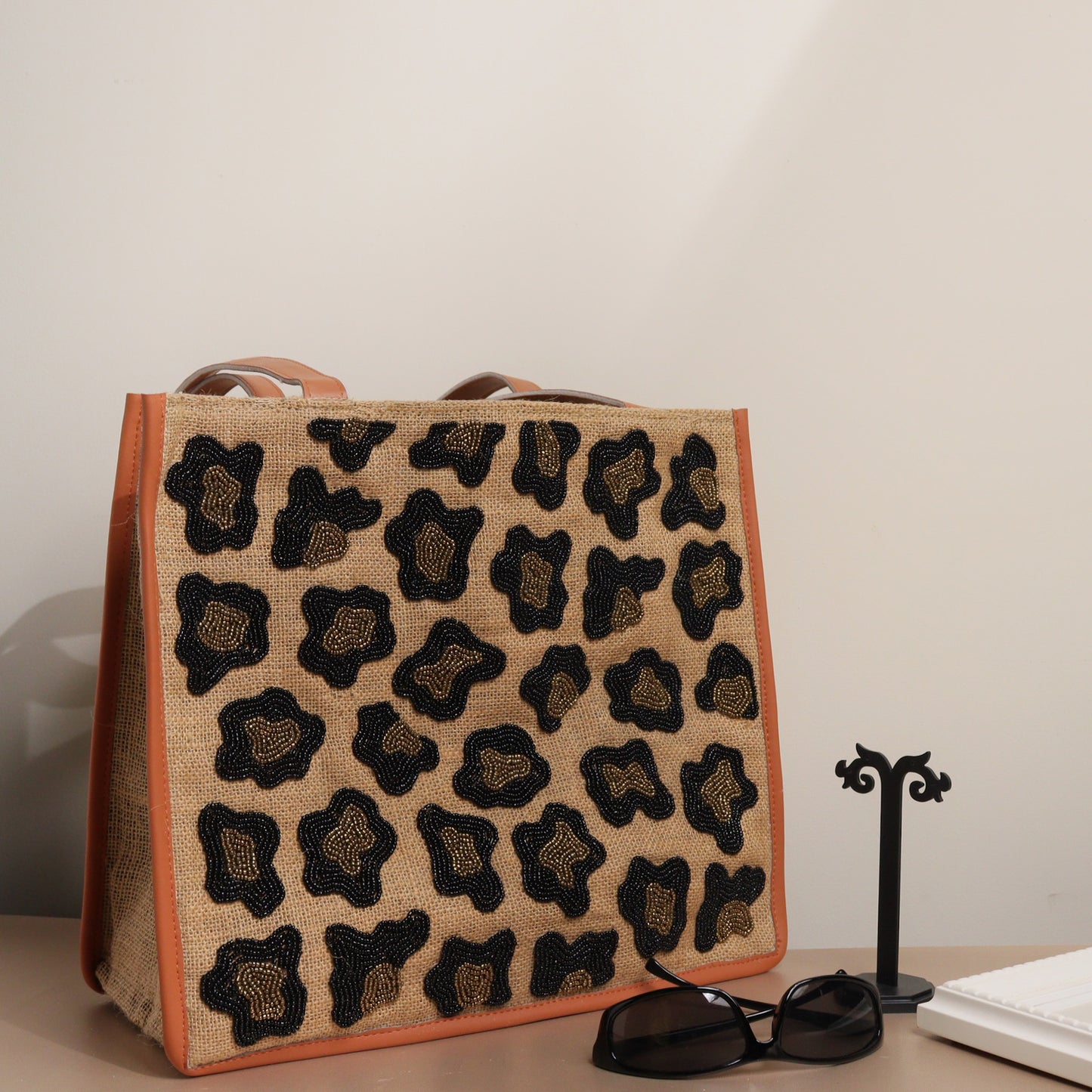 Noir Wild Jute Tote