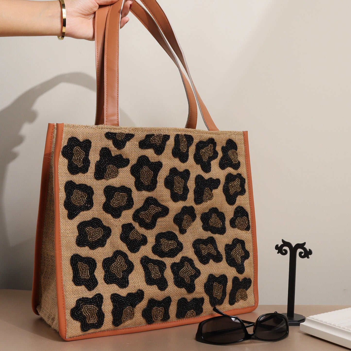 Noir Wild Jute Tote