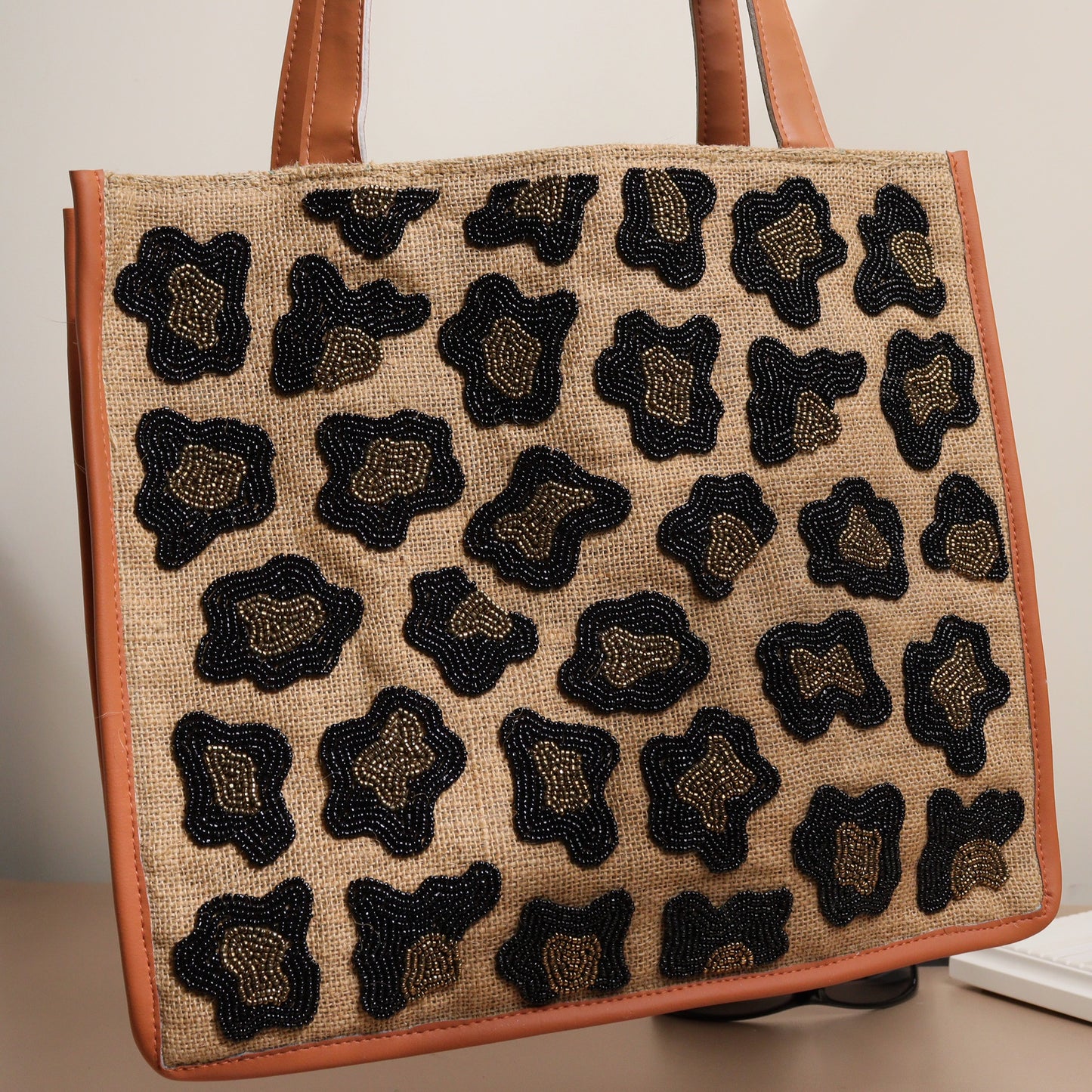 Noir Wild Jute Tote