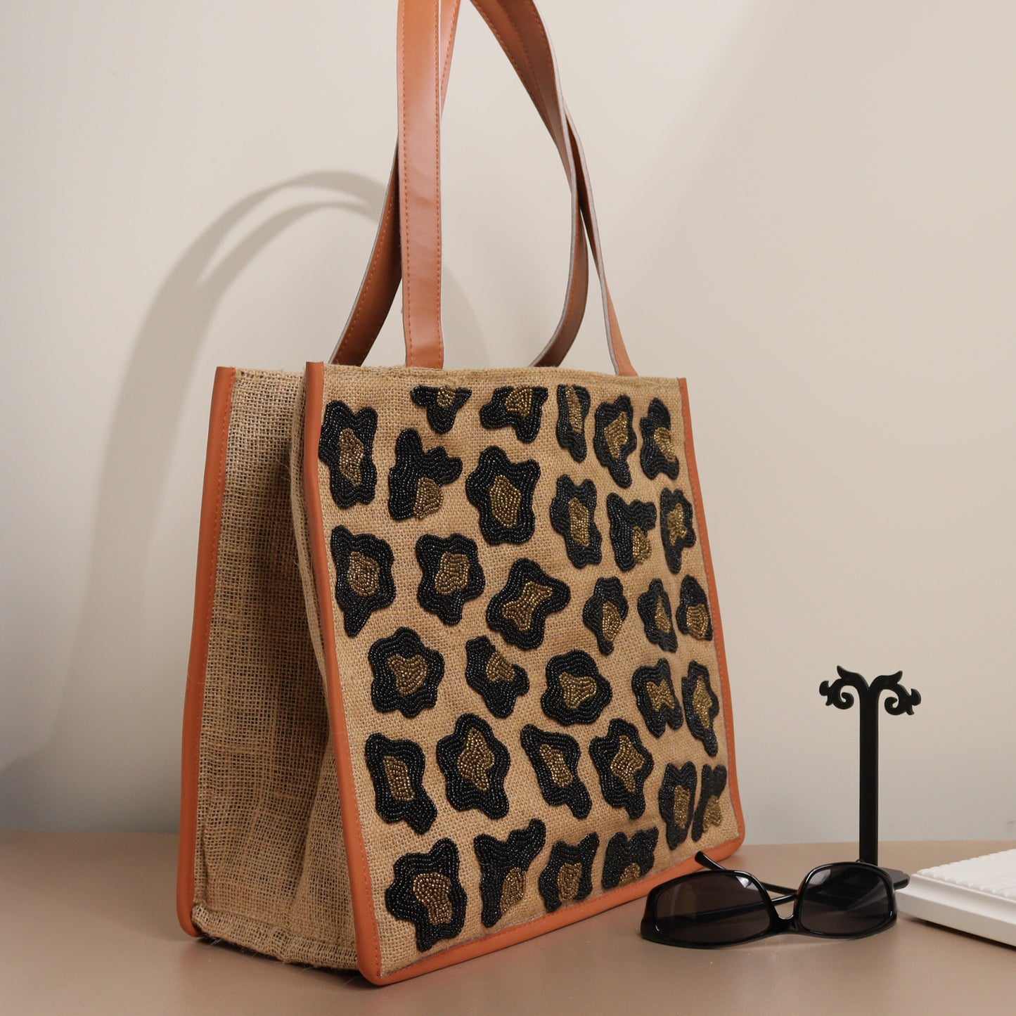 Noir Wild Jute Tote