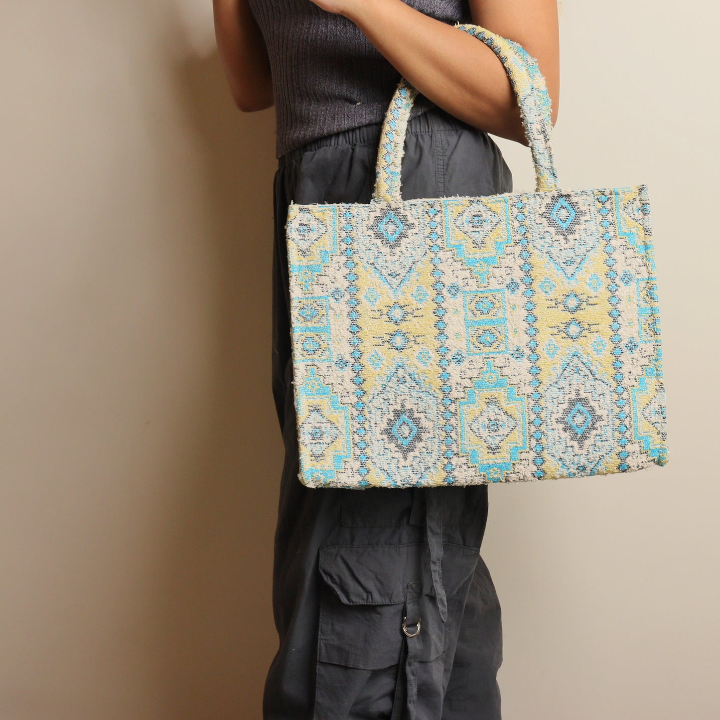 Blue Queen Tote Box Bag