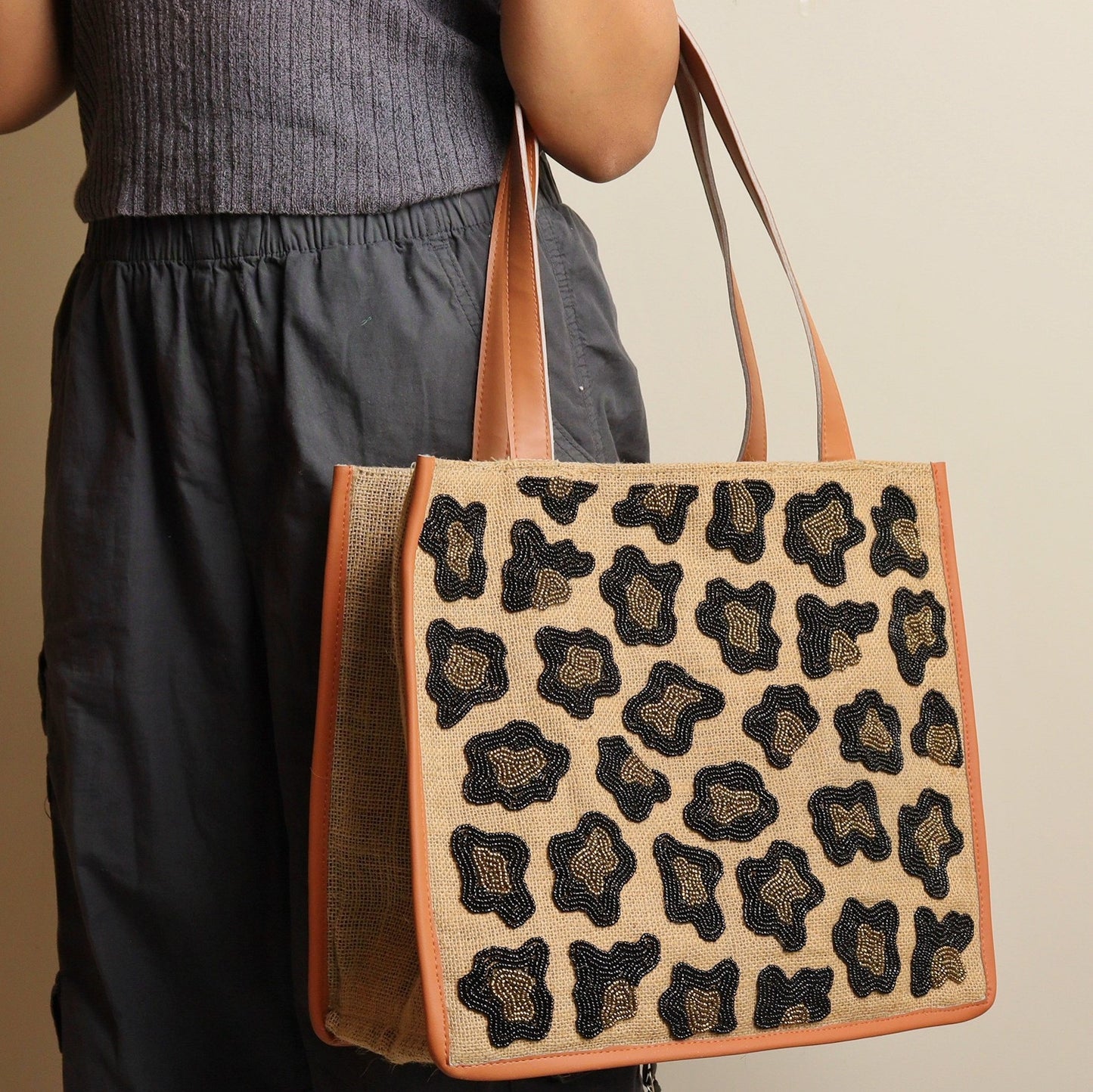 Noir Wild Jute Tote