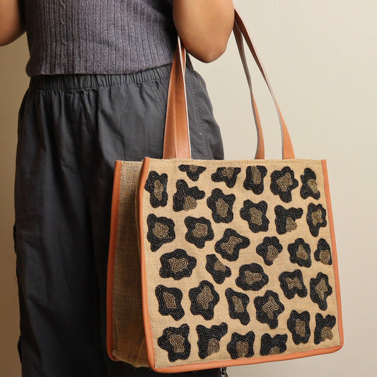 Noir Wild Jute Tote