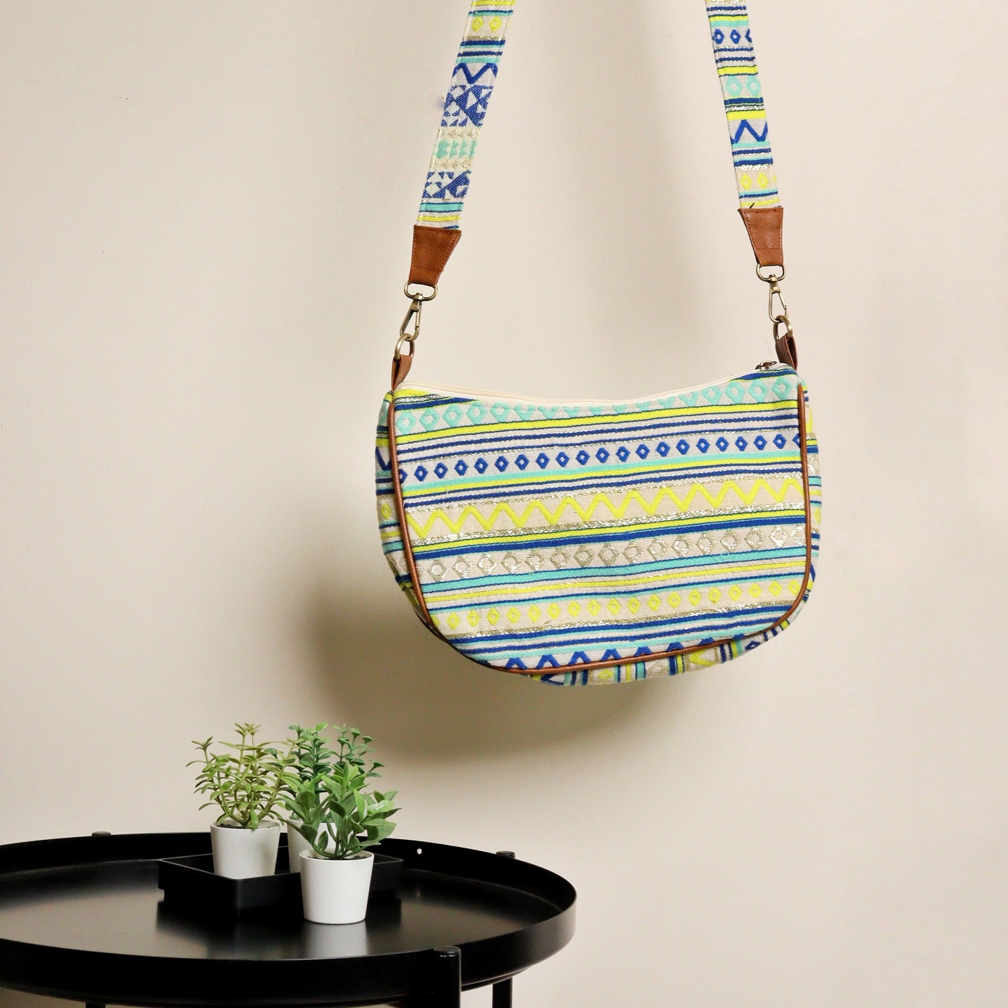 All Day Elegance Yellow Green Sling