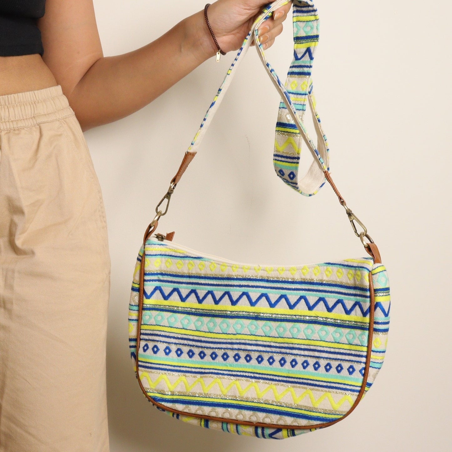 All Day Elegance Yellow Green Sling