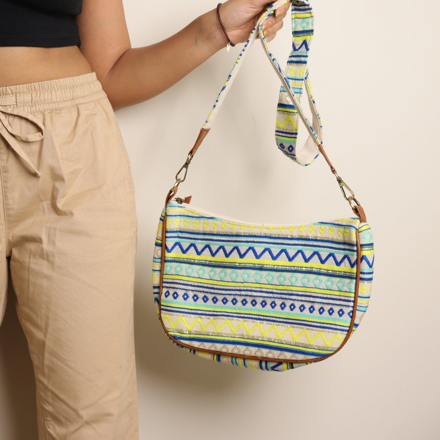 All Day Elegance Yellow Green Sling