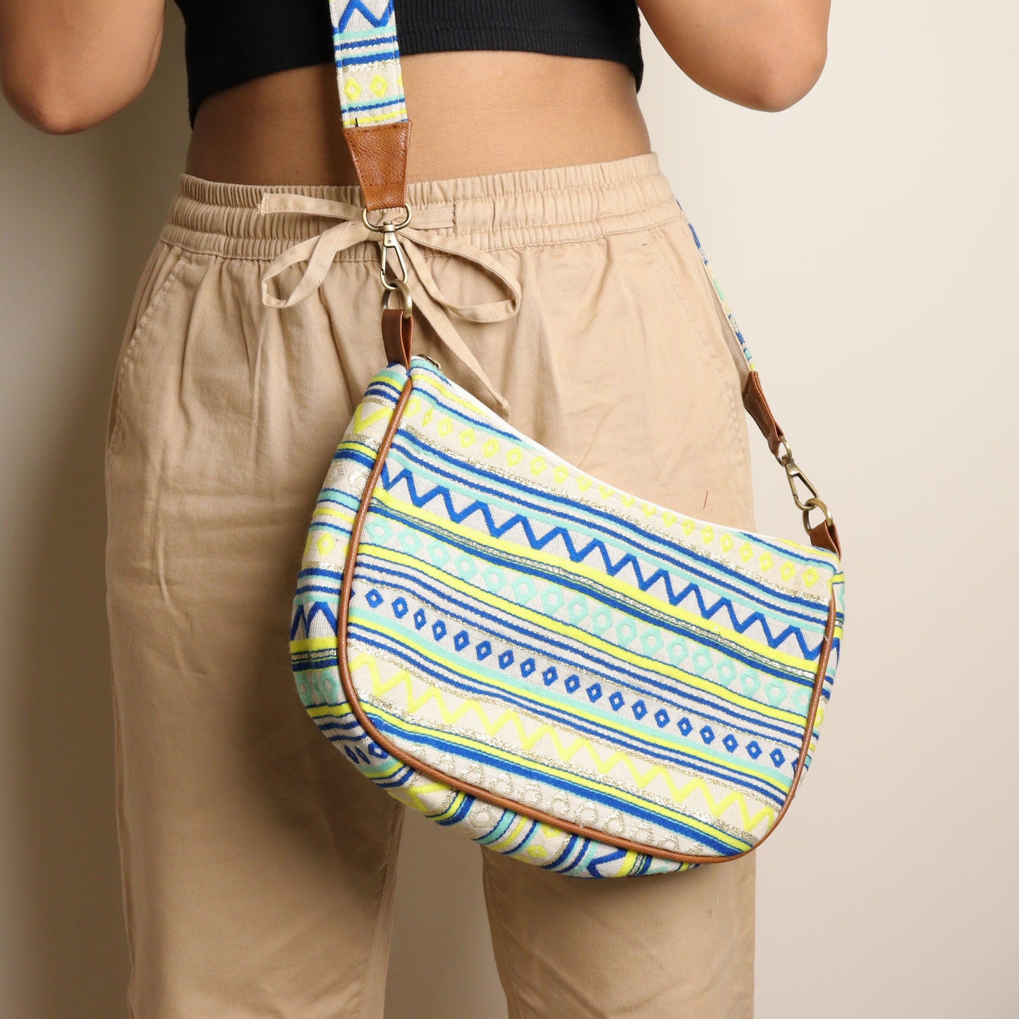 All Day Elegance Yellow Green Sling