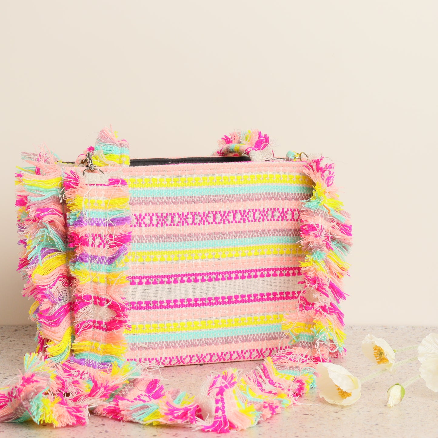 Multi Rumpled Tote Bag