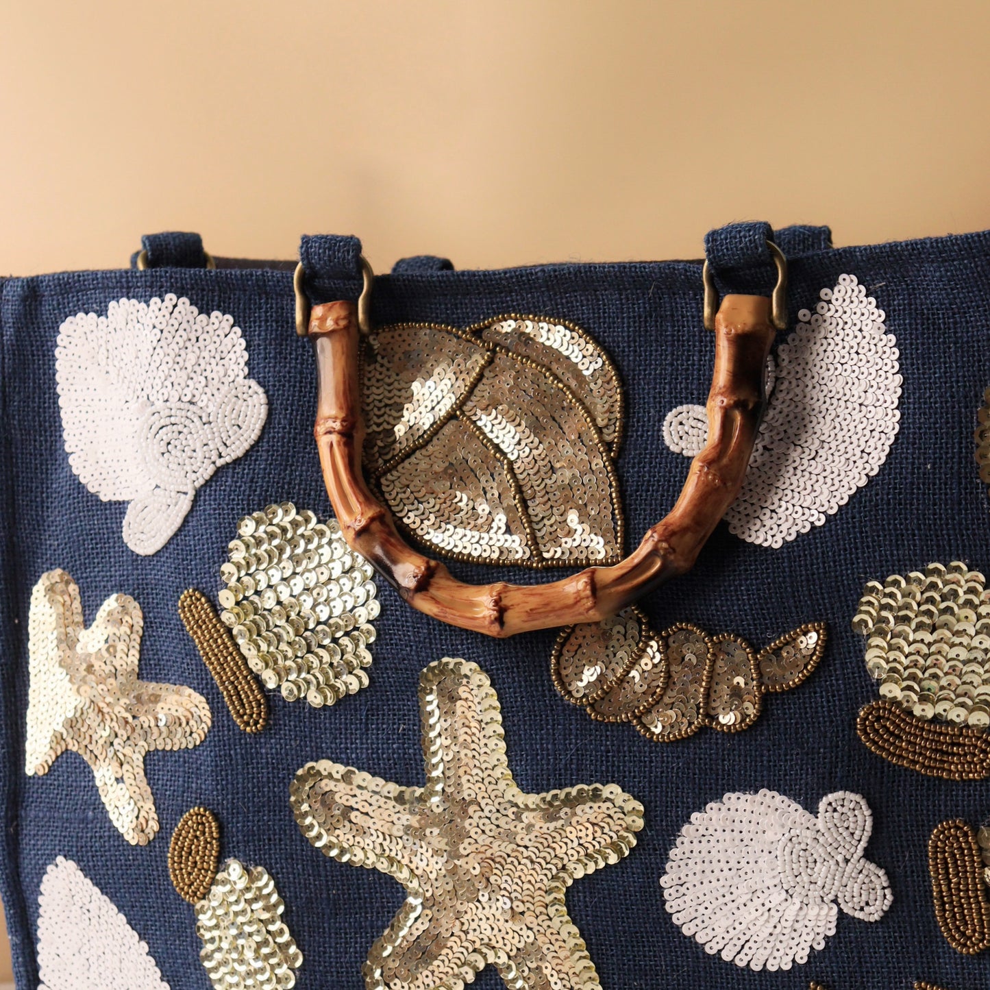Eden Handcrafted Sequin Tote Bag