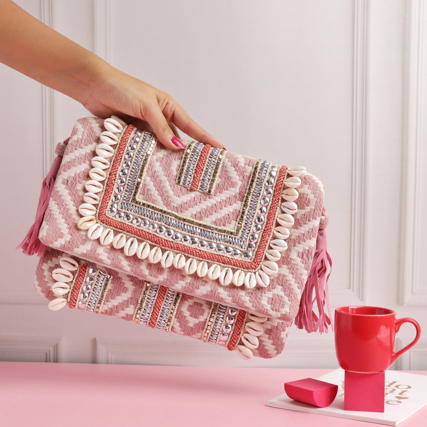 Bogota Shelled Pastel Red