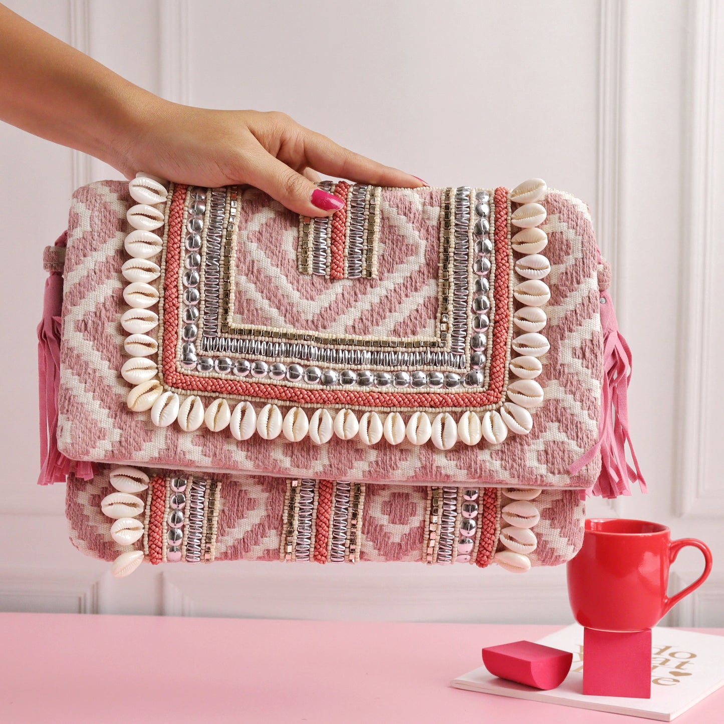 Bogota Shelled Pastel Red