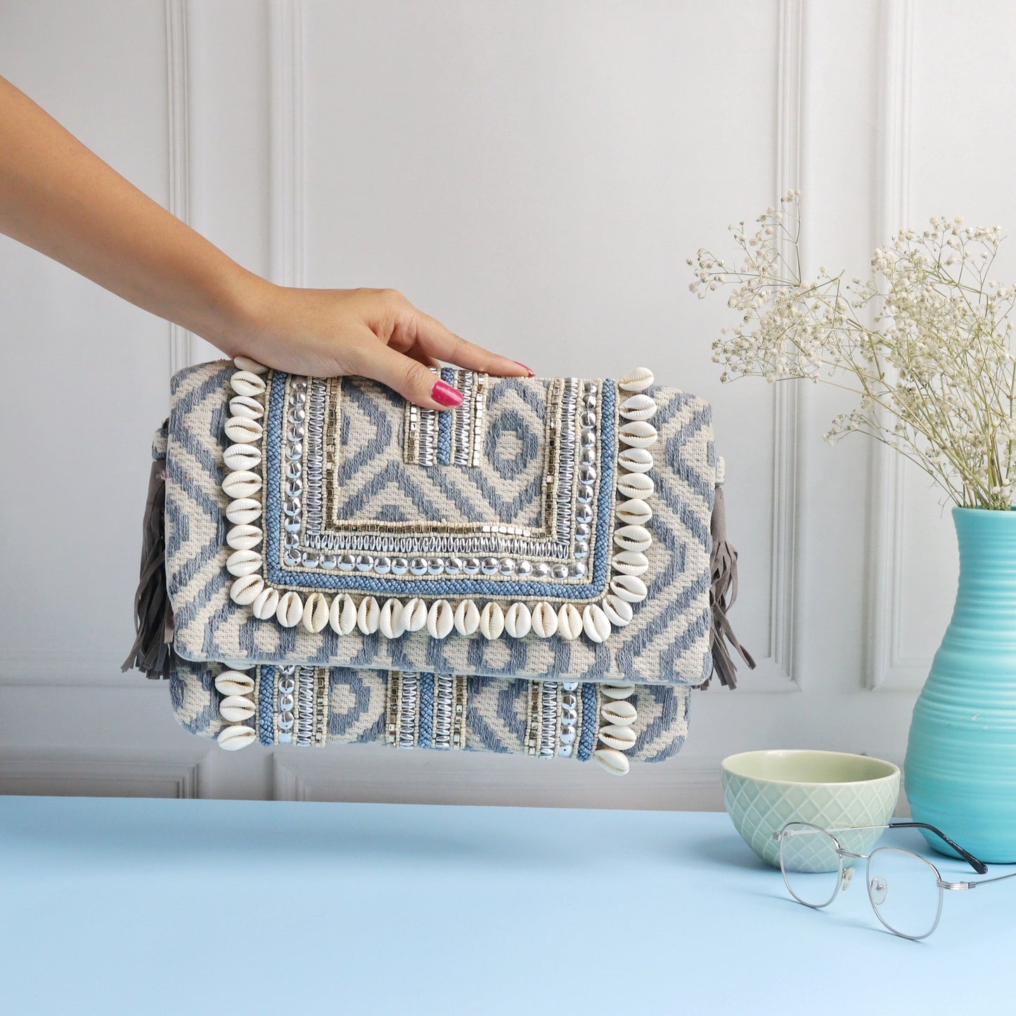 Bogota Shelled Pastel Blue