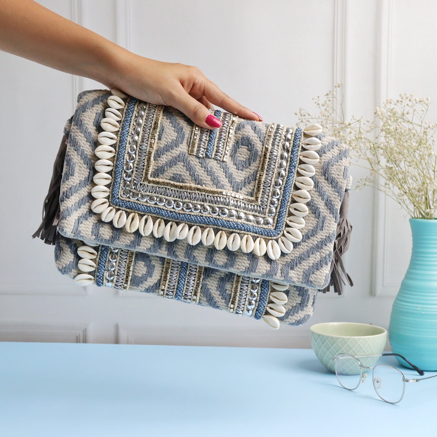 Bogota Shelled Pastel Blue