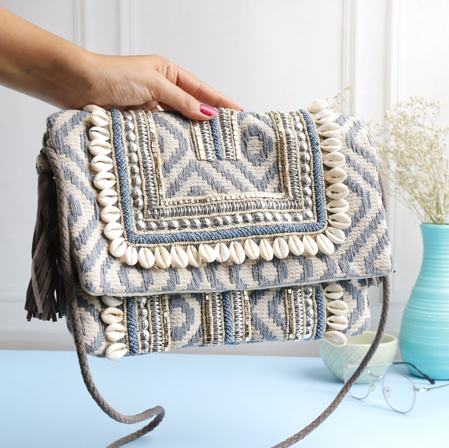 Bogota Shelled Pastel Blue