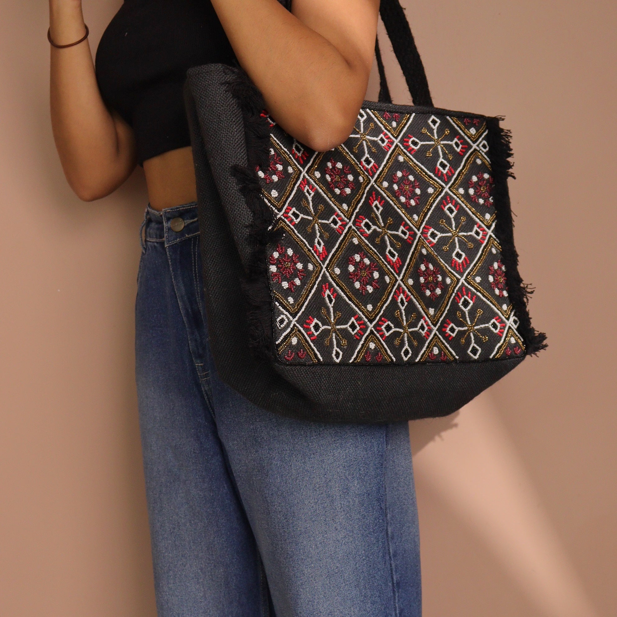 Solstice Black Tote