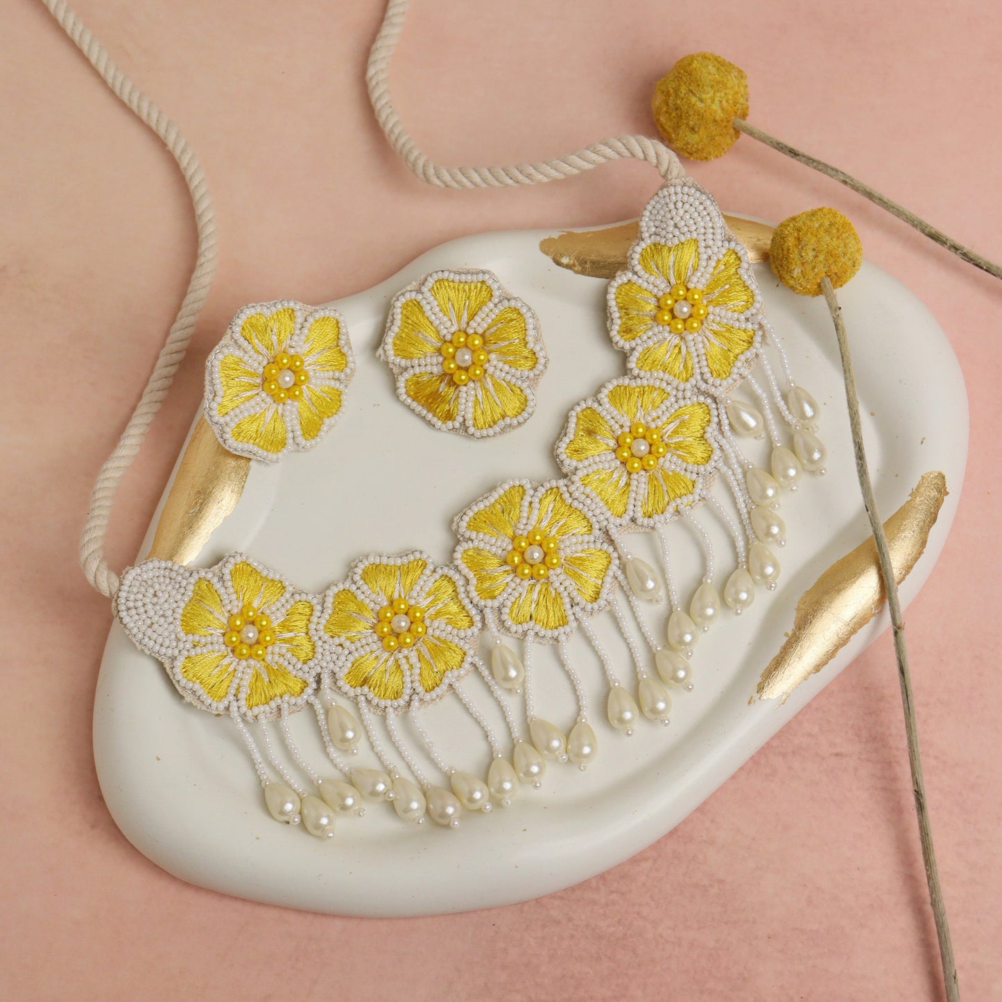 Haldi Sunset Necklace Set
