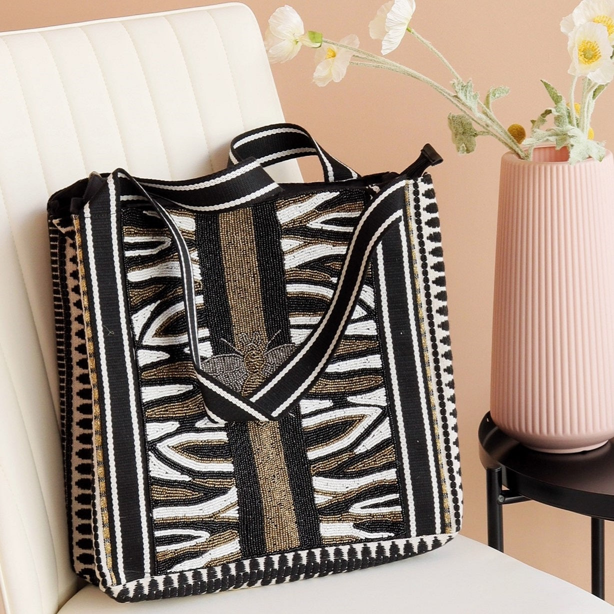 Black Glam Tote Bag