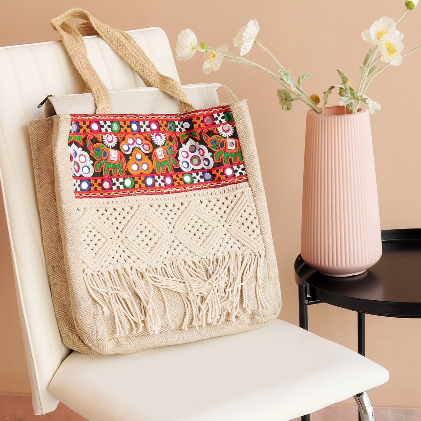 Nitya Banjara Tassel Tote Bag