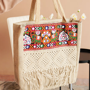 Nitya Banjara Tassel Tote Bag