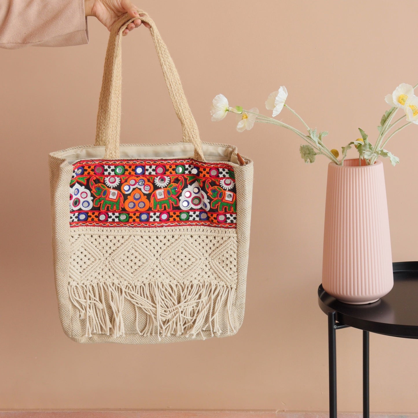 Nitya Banjara Tassel Tote Bag