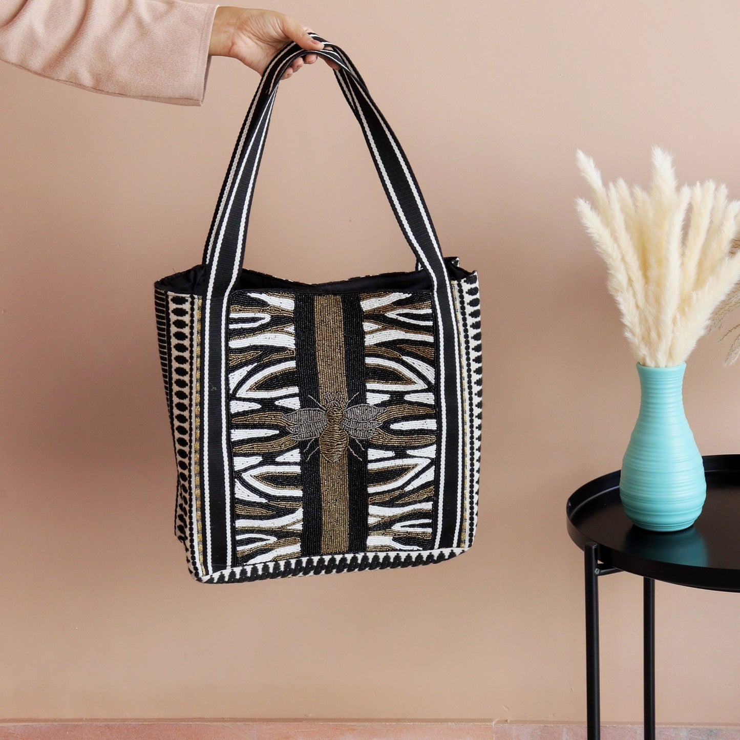 Black Glam Tote Bag