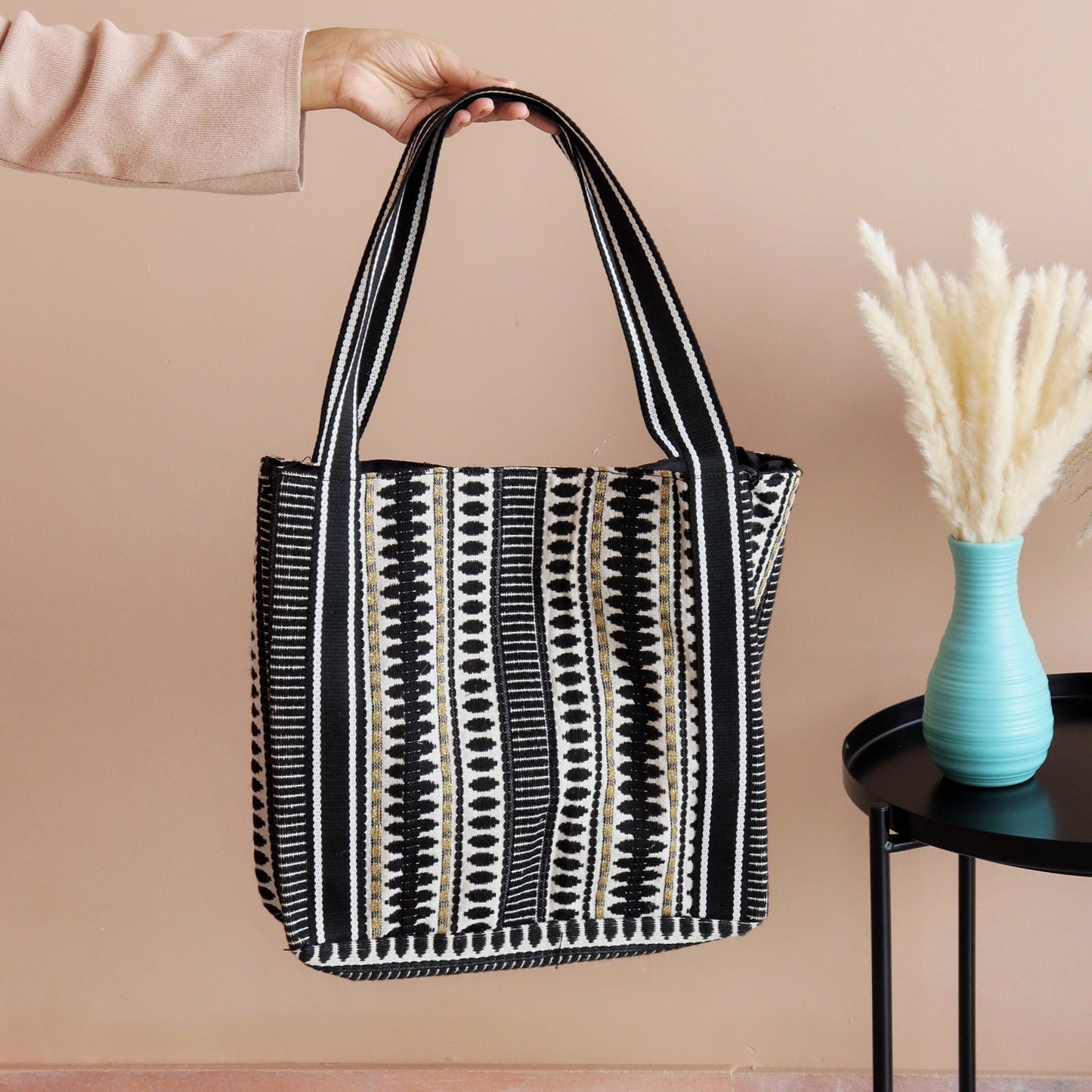 Black Glam Tote Bag