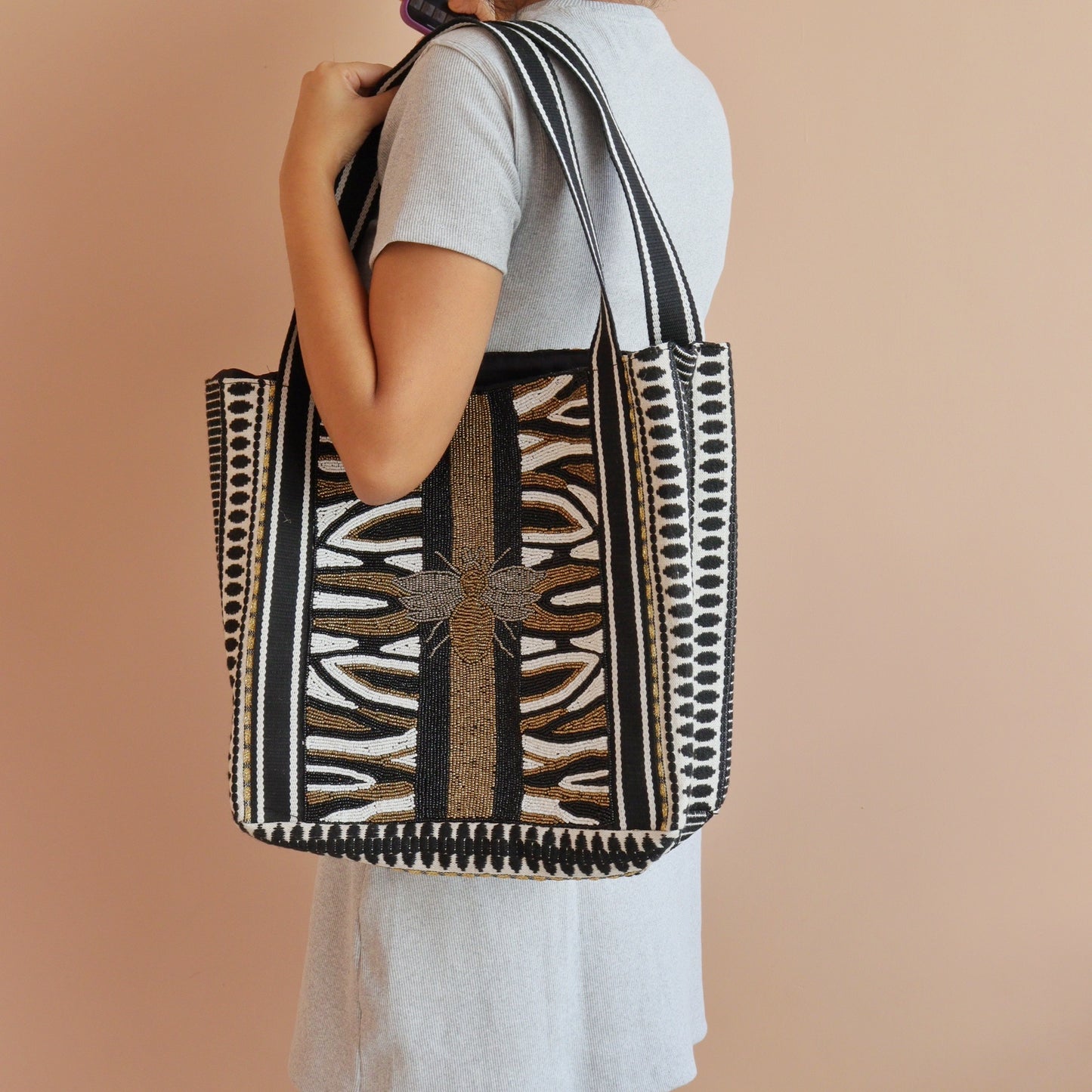 Black Glam Tote Bag