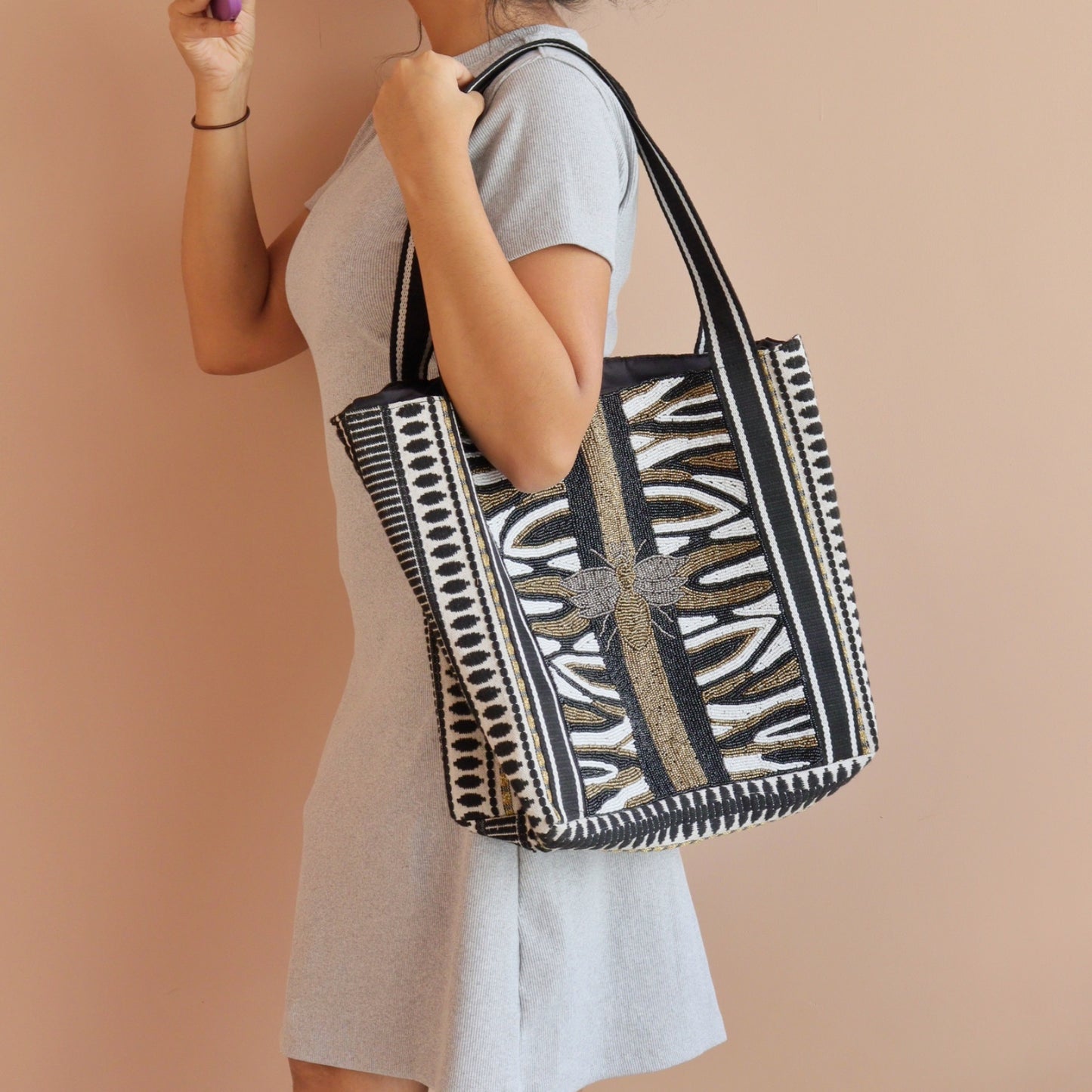 Black Glam Tote Bag