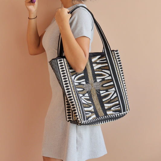 Black Glam Tote Bag