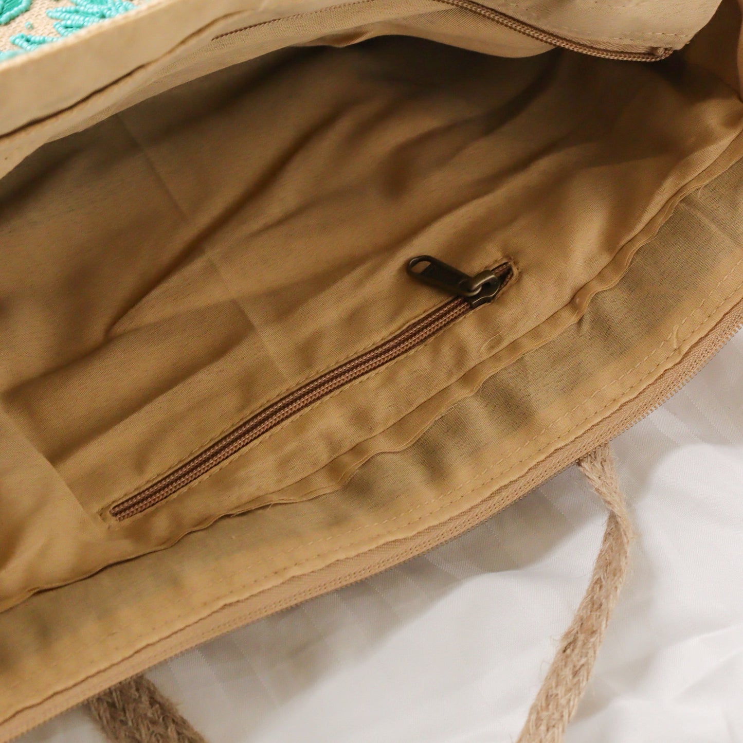 Blossoming Jute Tote