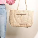Blossoming Jute Tote