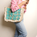 Blossoming Jute Tote