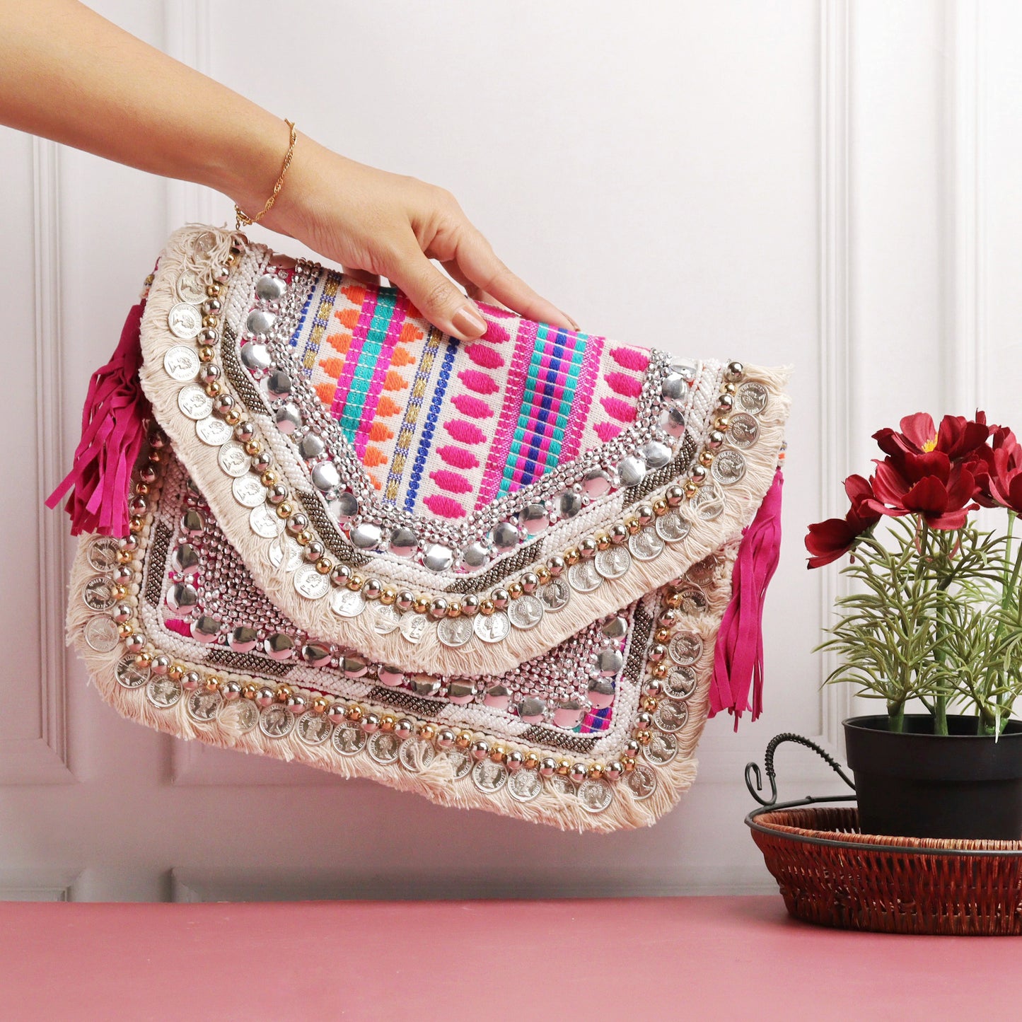 Sandra CoinWork HandMade Sling Bag