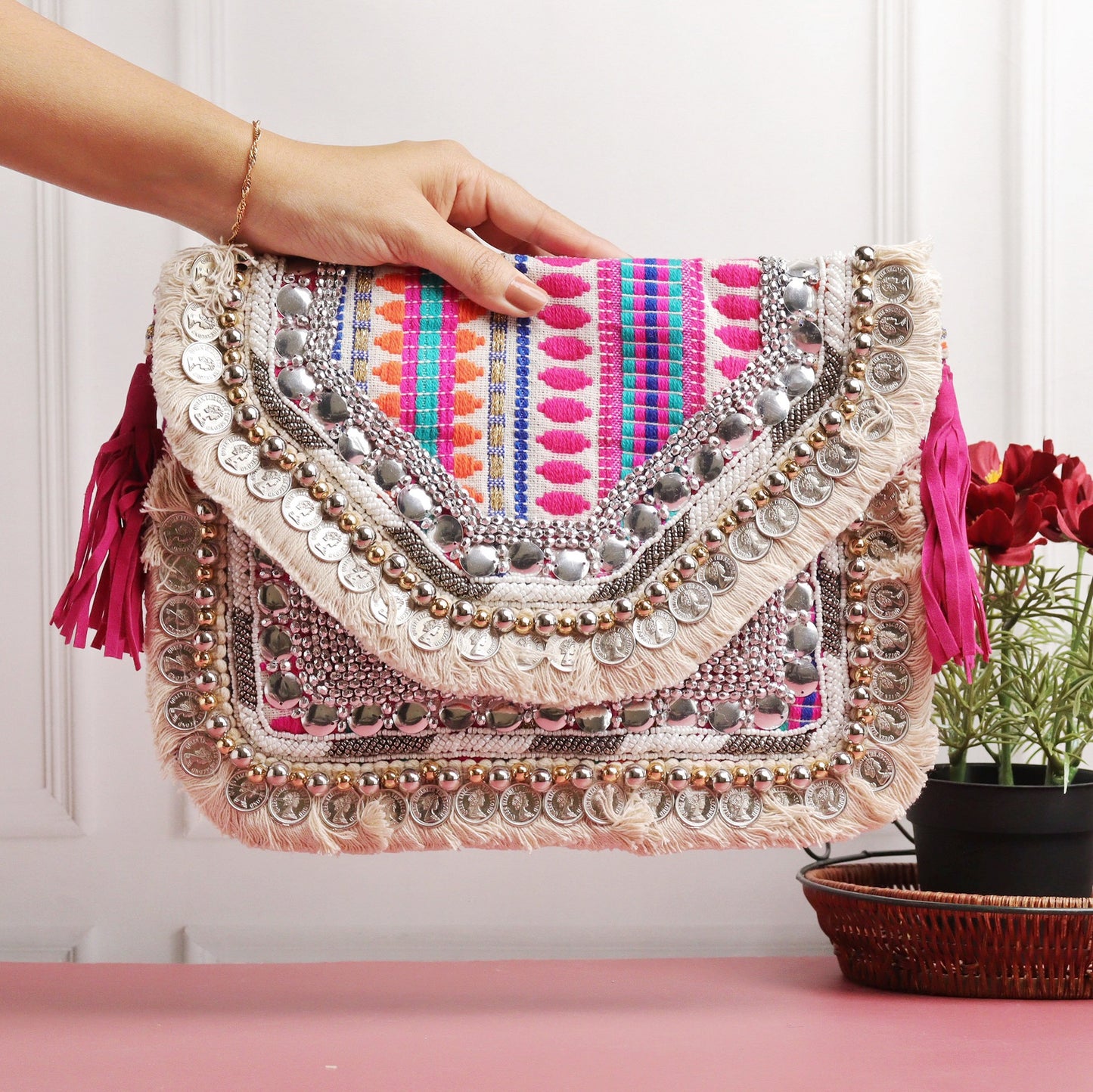 Sandra CoinWork HandMade Sling Bag