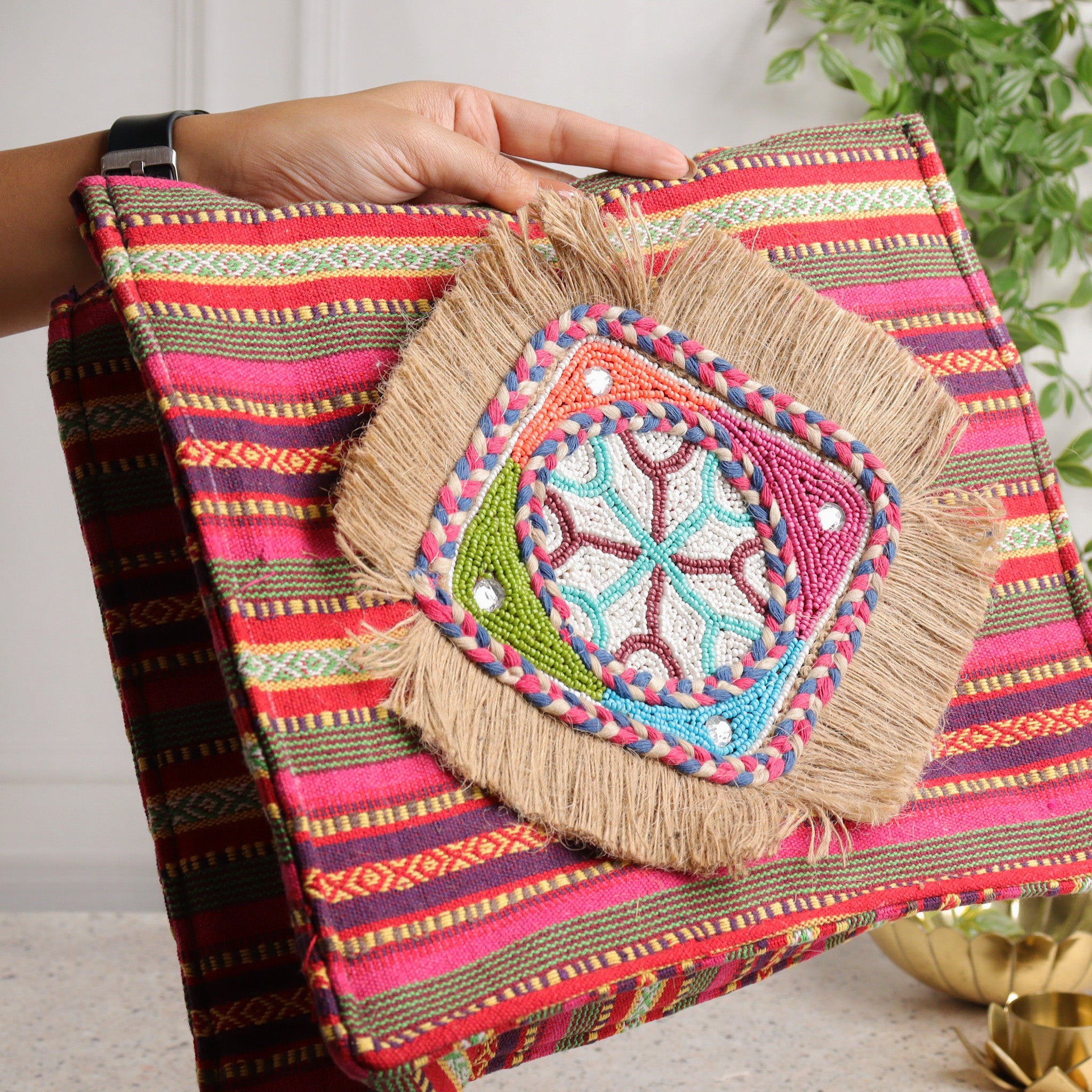 Daimond Colored Tote Box Bag