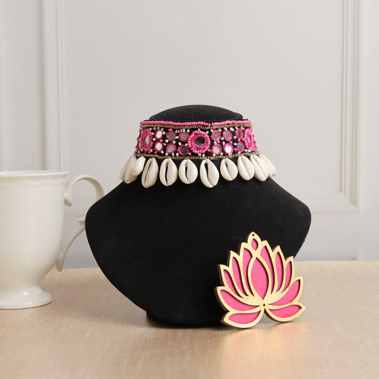 Pink Reflection Choker