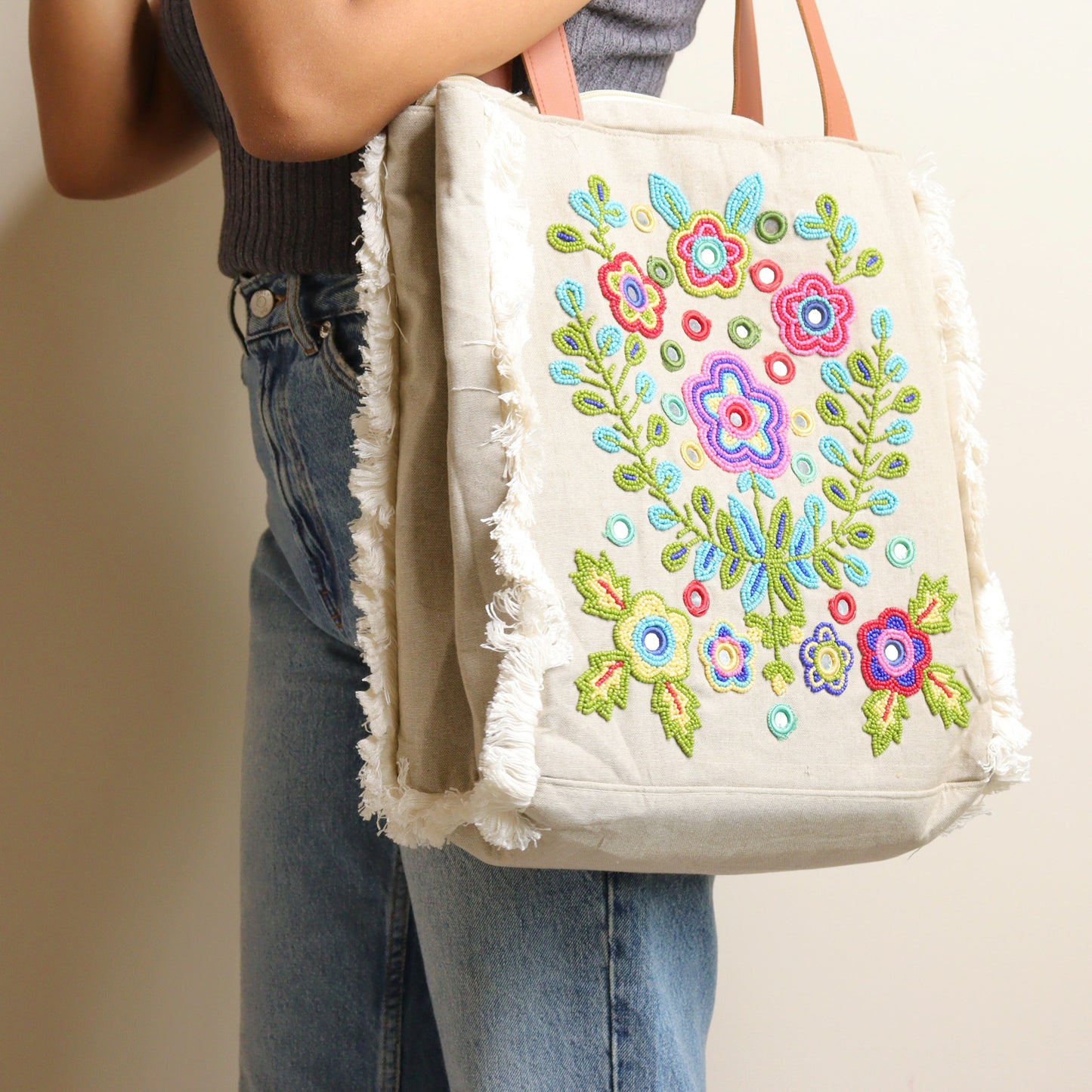 Flowered Urban Chic Tote