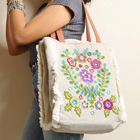 Flowered Urban Chic Tote