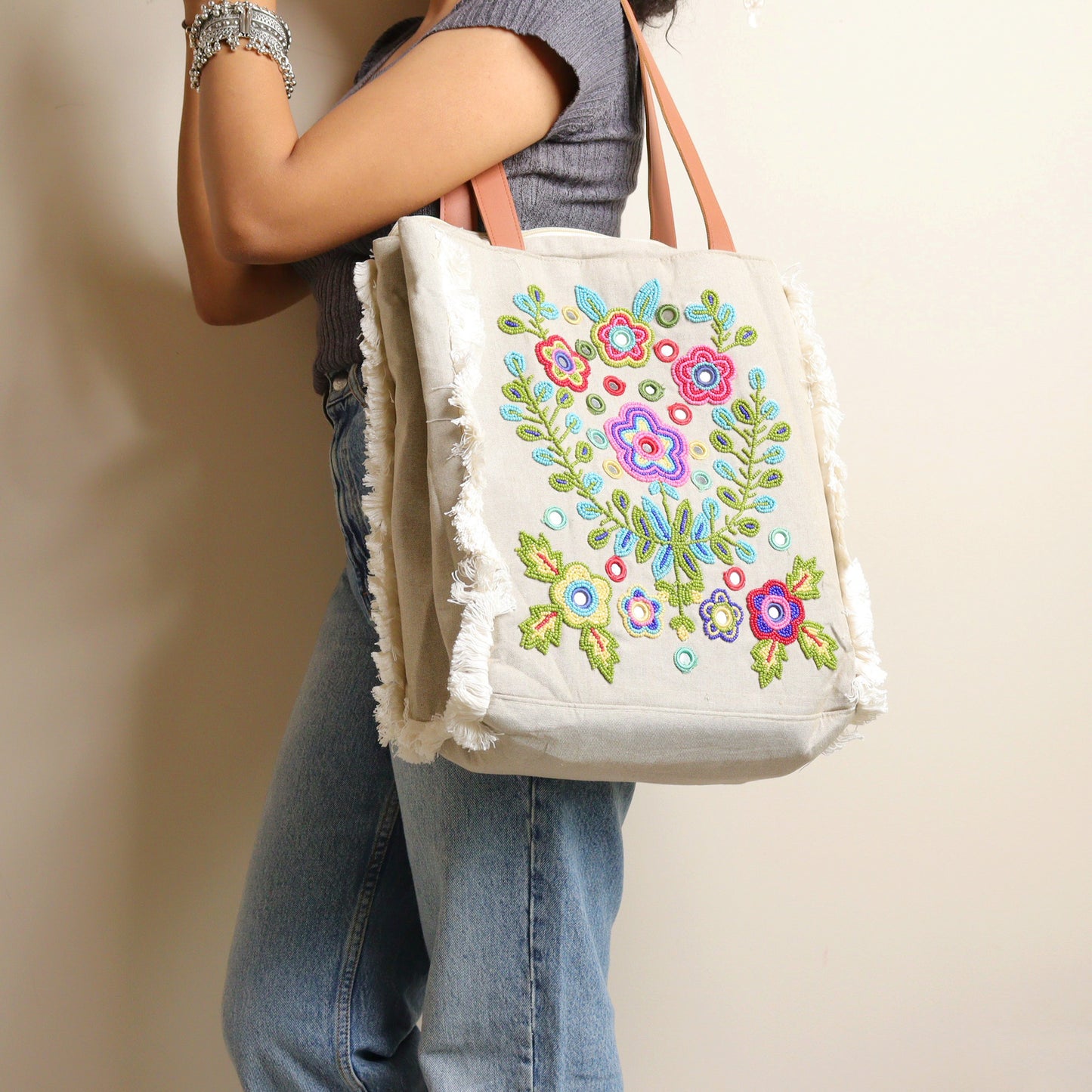 Flowered Urban Chic Tote